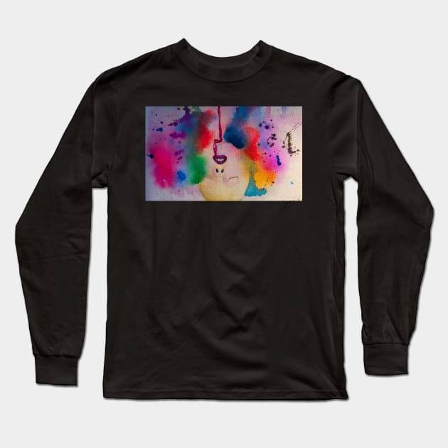 Upside Down Long Sleeve T-Shirt by teenamarie23art